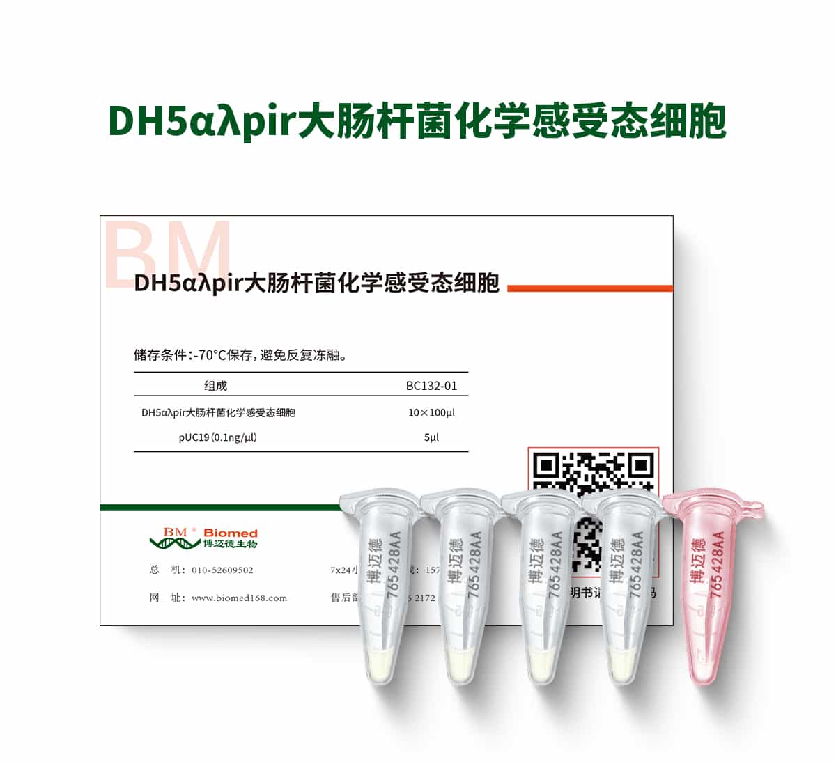 DH5αλpir大肠杆菌化学感受态细胞