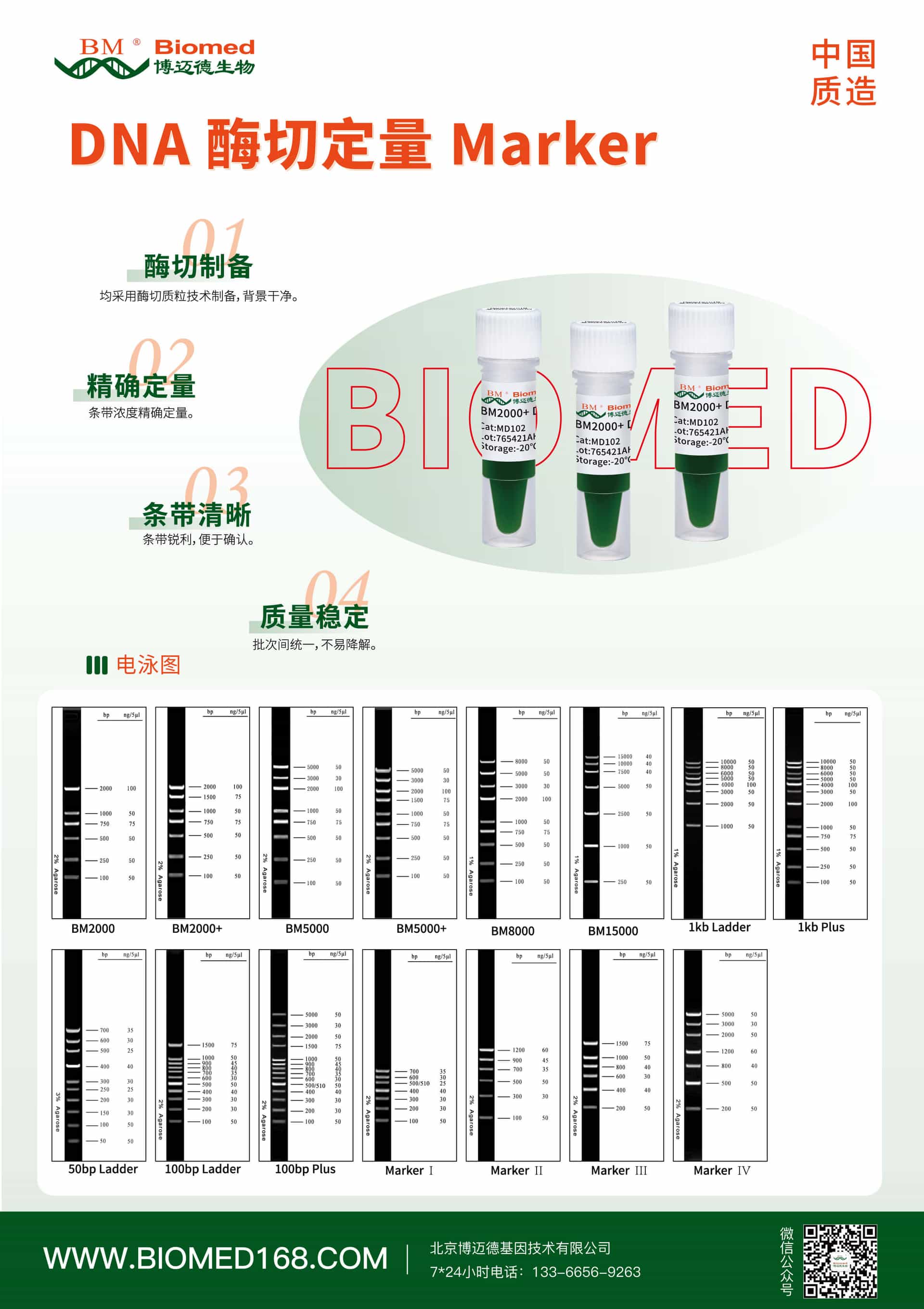 DNA酶切marker 全新升级